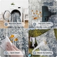 thumbnail image 4 of 8x10 Area Rugs For Living Room Rug Washable: Modern Large Dining Bedroom Carpet Non Slip 8 By 10 Indoor Abstract Home Office Blue Grey, 4 of 8