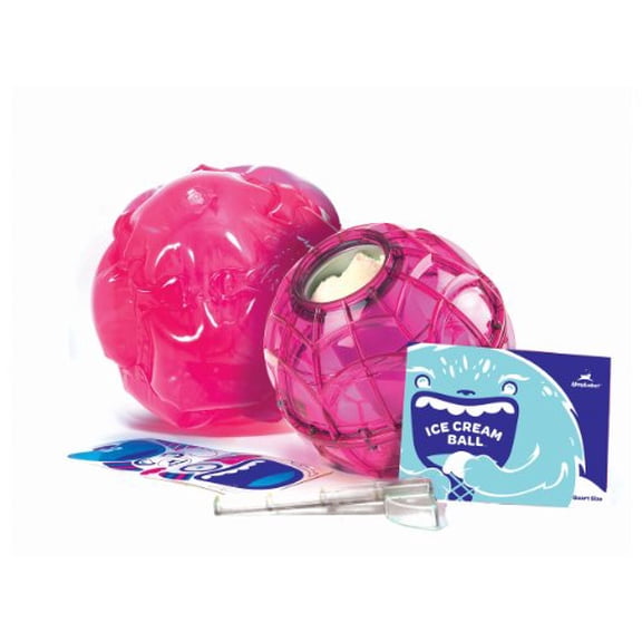 YayLabs! Pint Sized Ice Cream Ball with Inflatable Cover (Pink)