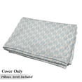 thumbnail image 5 of Damask Floor Pillow Lounger Cover, Classic Traditional Curly Floral Repeated Forms in Soft Color Shades, Nap Mat Printed Fabric Case for 5 Pillows, 88" x 27", Pale Blue Grey Eggshell, by Ambesonne, 5 of 5