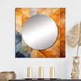 thumbnail image 1 of Designart "Tessellation with a Topaz Touch I" Abstract Shapes Square Mirror For Wall Decor - Large Yellow Square Mirror Printed Wall Decor - Modern Square Living Room Mirror, 1 of 5