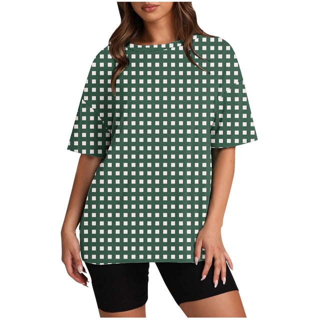 Birdeem Blouses pour Femmes Mode Imprimée T-Shirt Ample à Manches Courtes Chandail Tops