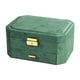 thumbnail image 1 of Joyero Estuche para joyas Caja para anillos Organizador portátil de joyas para anillos y pendientes Verde, 1 of 9