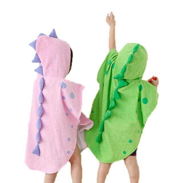 Albornoz para niños Toalla de baño con forma de dinosaurio de múltiples ángulos Estilo tridimensional Capa de secado Toalla de baño Toalla de baño