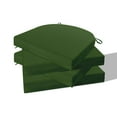 thumbnail image 3 of Peace Nest U Shaped 17" x 16" Green Solid Print Round Chair Outdoor Seating Cushion, Waterproof Patio Furniture Cushions, Set of 4, 3 of 6