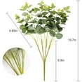 thumbnail image 3 of Artificial Eucalyptus Stems 4pcs Greenery Branches Real Touch Fake Silver Dollar Leaves Bouquets Fake Plants for Home Office Centerpiece Wedding DIY Craft Decoration, 3 of 5
