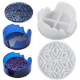 thumbnail image 1 of Moldes de resina para posavasos con molde para caja de almacenamiento con soporte para posavasos, moldes de resina epoxi para la decoración del hogar Baoblaze moldes artesanales, 1 of 8