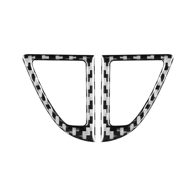 Calcomanías para consola central de fibra de carbono para coche, cubierta de salida de aire acondicionado, pegatina apta para pegatinas de accesorios interiores