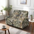 thumbnail image 2 of Jiueut Hunting Camo Print Recliner Couch Covers, Soft Sofa Slipcover Breathable 2 Seat Reclining Chair Covers with Storage Pockets for Home Use, 2 of 7