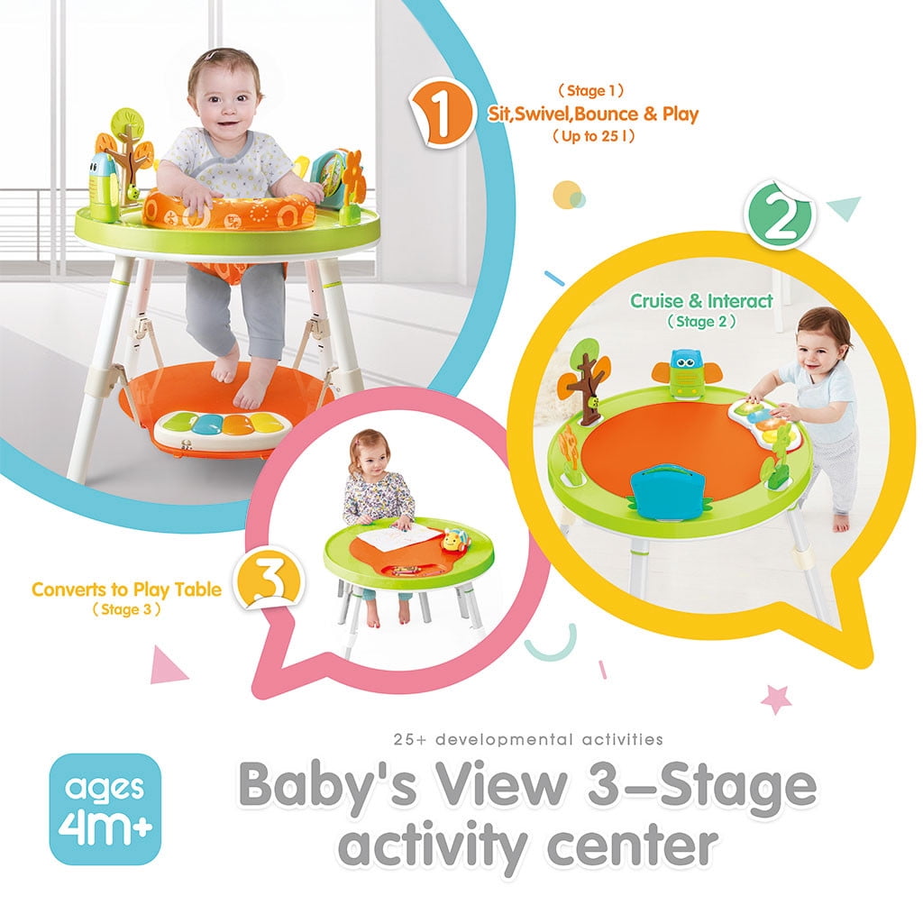 360degree Rotating Seat 3Stage Childrens Fun Activity Center