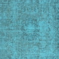 thumbnail image 1 of Ahgly Company Indoor Square Oriental Light Blue Industrial Area Rugs, 3' Square, 1 of 4