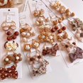 thumbnail image 3 of Accesorios para el cabello para niña, bandas para el pelo para niña, lazos con pompón, lazo elástico de princesa para bebé, diademas infantiles Kawaii dulces, 10 piezas, 3 of 5