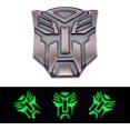thumbnail image 1 of Chrome Metal Autobots Logo Car Emblem Self-Luminous Badge Premium 3D Sticker Auto (Glossy Black), 1 of 8