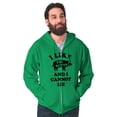 thumbnail image 5 of Like Pig Butts Cannot Lie Bacon Lover Zip Up Hoodie Men's Women's Brisco Brands 3X, 5 of 6