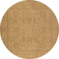 thumbnail image 1 of Ahgly Company Indoor Round Oriental Brown Traditional Area Rugs, 3' Round, 1 of 4