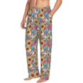 thumbnail image 6 of Logiee colorful Skull sunflower Print Pajama Pants for Men,Men’s Pajama Bottoms,Mens PJ Pants with Pockets & Button Fly-Small, 6 of 6