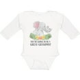 thumbnail image 3 of Inktastic You're Going to Be a Great Grandma Elephants with Flowers Boys or Girls Long Sleeve Baby Bodysuit, 3 of 5