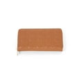 thumbnail image 1 of Tosca Womens Zip-Around Embossed Wallet Organizer - Tan, 1 of 2