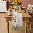 thumbnail image 2 of Spring Gnomes Easter Table Runner 108 Inches, Colorful Eggs Tree Floral Botanical Bed Runner Dresser Scarves Tabletop for Indoor Outdoor Parties/Ceremony/Banquet, 13"x 108", 2 of 8