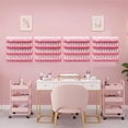 thumbnail image 5 of 4 Pack 15 Inch Nail Polish Organizer，Diamond Crystal Rhinestone Acrylic Nail Polish Organizer，Sunglasses Essential Oil Picture Display Storage Pink, 5 of 9