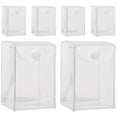 thumbnail image 1 of 6Pcs Transparent Figures Doll Bag Box Action Figures Toys Collectibles Display Container, 1 of 8