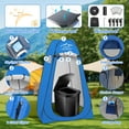 thumbnail image 3 of 16.5'' Camping Toilet with Pop-Up Privacy Tent Set, 3 of 6