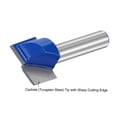 thumbnail image 3 of Unique Bargains 20mm Dia 8mm Shank Bottom Cleaning Router Bit 2 Flutes Carbide Tipped Cutter Uncoated for Woodworking, 3 of 5