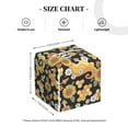 thumbnail image 4 of Gukieu Mushrooms Honeycomb Print Leather Tissue Box, PVC Waterproof Velcro Opening and Closing Square Tissue Box Holder, Suitable for Home and Office Decoration, 4 of 7