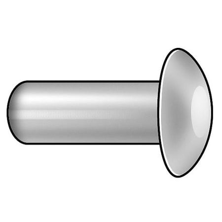 70A0610P-EA-100 Universal Solid Rivet, 3/16 D - Pack of 100