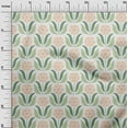 thumbnail image 2 of oneOone Cotton Flex Light Green Fabric Leaves & Floral Block Sewing Material Print Fabric By The Yard 40 Inch Wide, 2 of 4