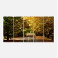 thumbnail image 2 of Road through Beautiful Green Trees - Landscape Canvas Art Print, 2 of 3