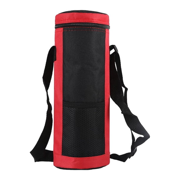 Sonducket Enfriador de botellas de agua Bolsa térmica Bolsa universal Bolsas de enfriamiento de aislamiento multiusos de gran capacidad para Kits de desorden para acampar Rojo