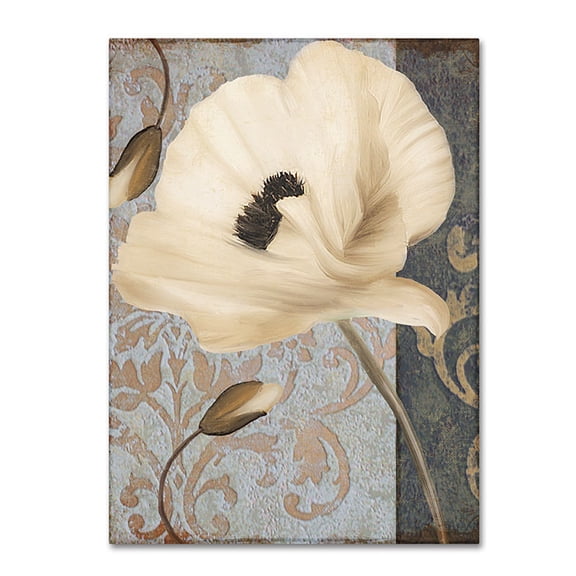 Trademark Fine Art "Poppy Brocade II" Canvas Art by Color Bakery