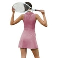 thumbnail image 6 of Two Piece Workout Outfits for Women, Sleeveless Mini Dress with Shorts Summer Athletic Tennis Dress Golf Outfit, 6 of 7