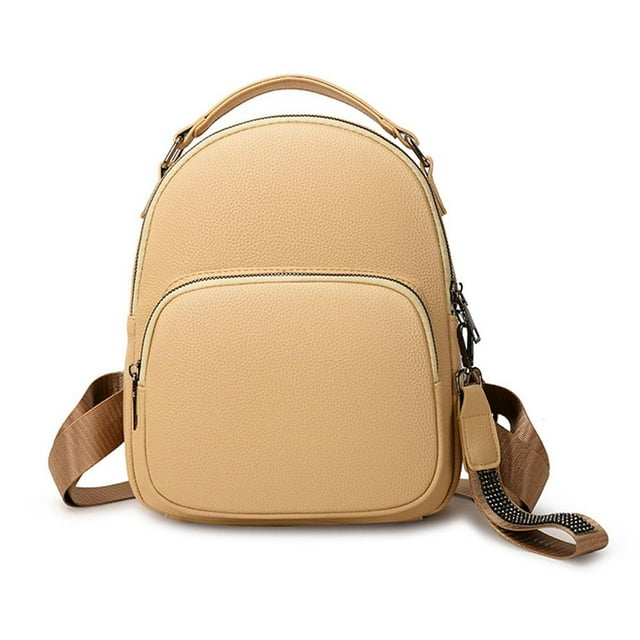 New Casual Womens Soft Leather Backpack Fashionable-