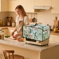 thumbnail image 3 of Renewold Toaster Oven Cover Stain-Resistant Air Fryer Smart Oven Protector with Storage Pockets Easy Clean Kitchen Appliance Accessories, 18.5 x 14.5 x 9 Inches, Hummingbird Morning Glory, 3 of 7