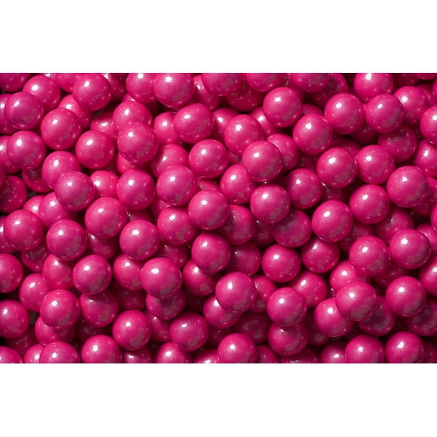 SweetWorks Celebration Sixlets Chocolate Pearl Candy Beads - Bright Pink, 907 g