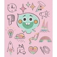 thumbnail image 2 of Girl's Soul 22 Emoji Manual  Graphic Tee Light Pink Large, 2 of 4