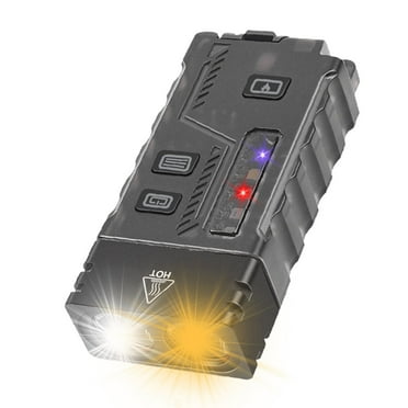 EDC Flashlight, 1000 Lumens Mini EDC Flashlight with UV Flashlight, Rechargeable Pocket Flashlight, Keychain Light with Alarm Siren, IPX4 Waterproof Small Flashlight for Camping, Outdoor, Emergency