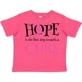 thumbnail image 3 of Inktastic Breast Cancer Hope Quote Girls Toddler T-Shirt, 3 of 5