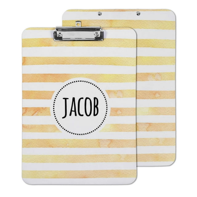Printtoo Personalized Clipboard For Students Classroom School and Office Use Hardboard Letter Size w/ Low Profile Clip w/ Free Marker & Eraser,9x12.5 Inch