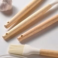 thumbnail image 3 of 12-Piece Silicone Kitchenware Set: Non-Stick Cookware Utensils with Wooden Handles - Spatulas, Shovels, Egg Beaters, and More Green Set, 3 of 5
