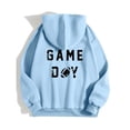 thumbnail image 4 of WEAIXIMIUNG Chandails à Col Rond pour Femmes Motifs Mignons Femmes Décontracté Manches Longues Léger Chandail à Capuchon Chandails à Lettres Graphique Imprimé Chandail à Enfiler Chandails de Football Blouse, 4 of 4