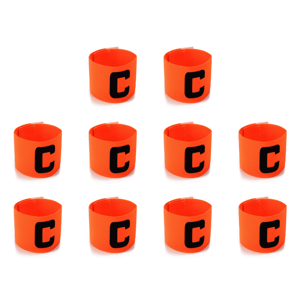 Brazalete Fútbol Envoltura Nailon Competencia Regalo () Naranja