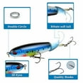 thumbnail image 2 of Mr.Garden 4.3" Fishing Lures Yellow Rotating Tail Floating Fishing Bait Lures Outdoor Fishing Gear for Bass Pike Fit Saltwater and Freshwater, 2 of 4