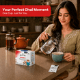thumbnail image 5 of QuikTea Instant Masala Chai Tea Latte – 10 Count, Classic latte with a hearty mix of traditional chai spices, low Caffeine, No artificial colors, flavors or preservatives – Just Add Hot Water, non-GM, 5 of 9