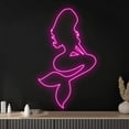thumbnail image 2 of Glowneon Mermaid Neon Signs, Abstract Art Decor, Store Shop Sign Decor, 2 of 4