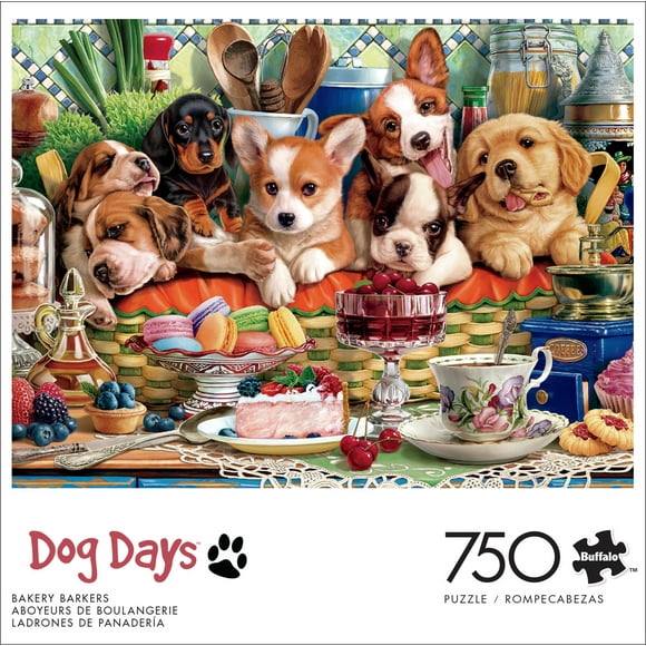 Buffalo Games Bakery Barkers 750-Piece Interlocking Jigsaw Puzzle for Adults Ages 14-99 Years