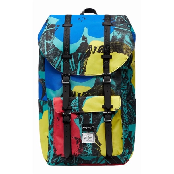 Mochila Escolar Herschel Unisex Casual Edicion Andy Warhol Eco Little America 25 L Azul Liso