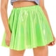 thumbnail image 2 of Minifalda metálica brillante para mujer, con cintura elástica brillante, faldas con volantes, disfraz para carnaval, fiesta, baile en barra, 2 of 5
