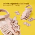 thumbnail image 3 of Sandalias para Niñas DREAM PAIRS SDSD2310K Rosadas con Flores DIY, 3 of 6